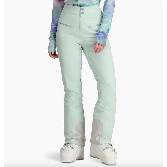 Obermeyer Pants - OBERMEYER Bliss Ski Pants Womens 12 Mint Green Winter Snow Sport Water-Resistant